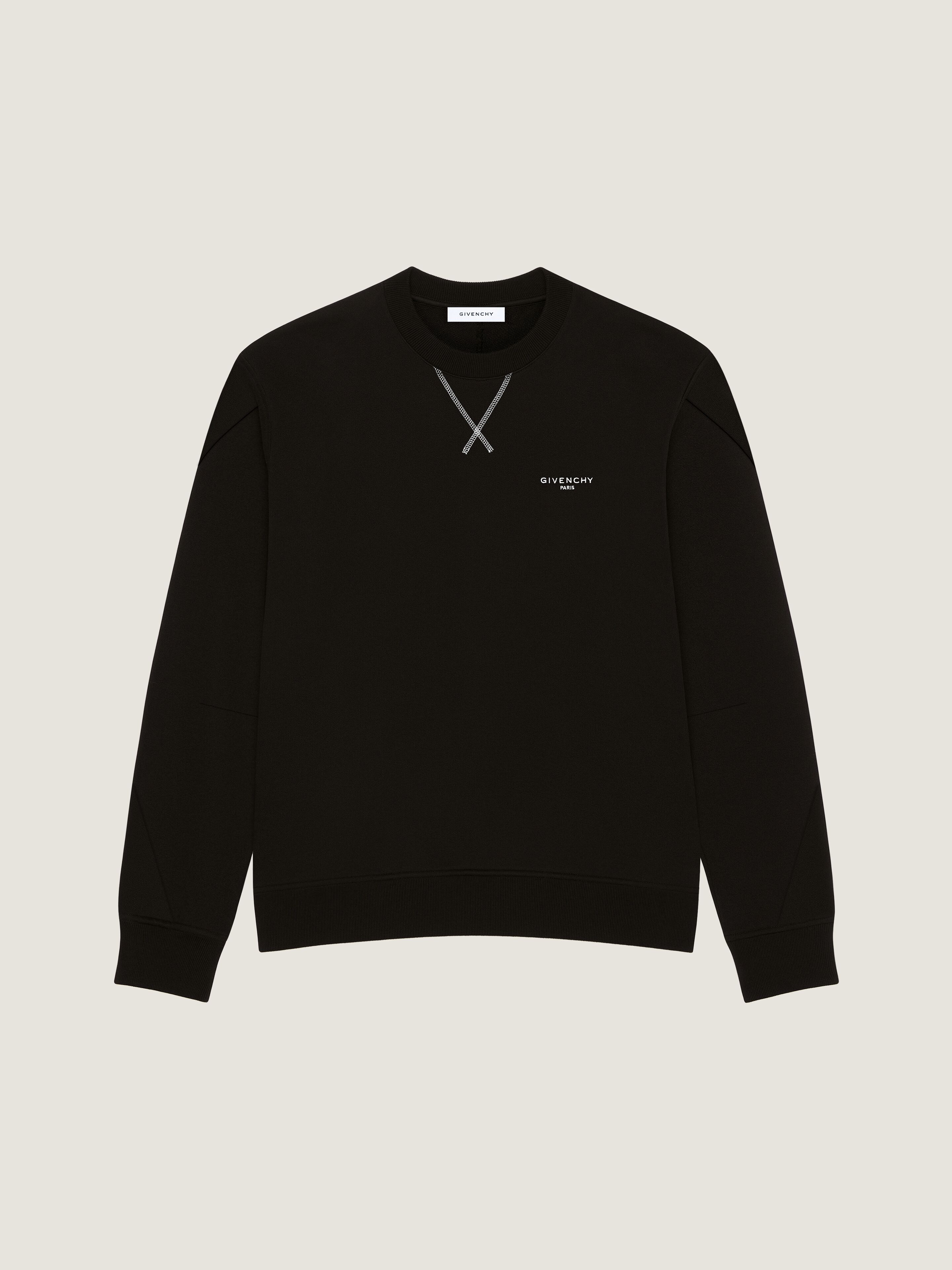 Couture Seam sweatshirt in fleece with GIVENCHY Paris
